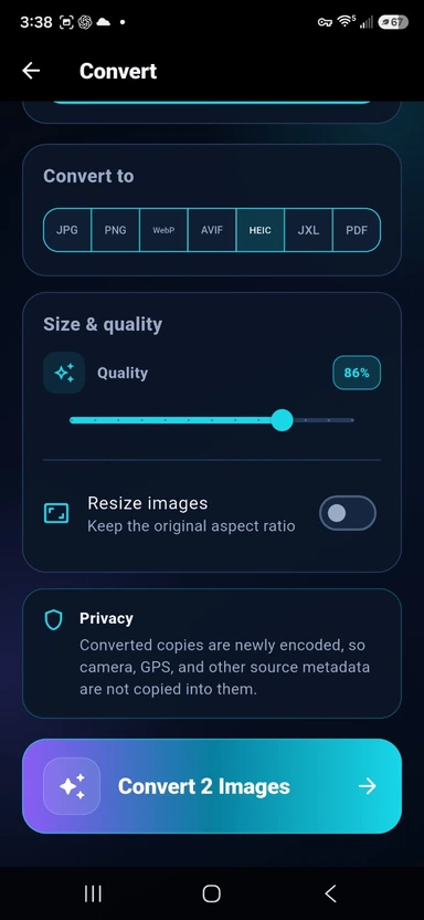 Edit & convert your way
